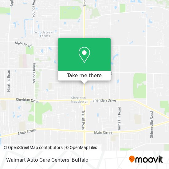 Walmart Auto Care Centers map