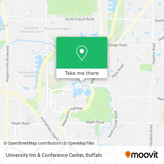 University Inn & Conference Center map