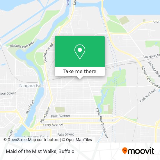 Maid of the Mist Walks map