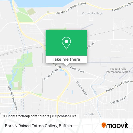 Born N Raised Tattoo Gallery map
