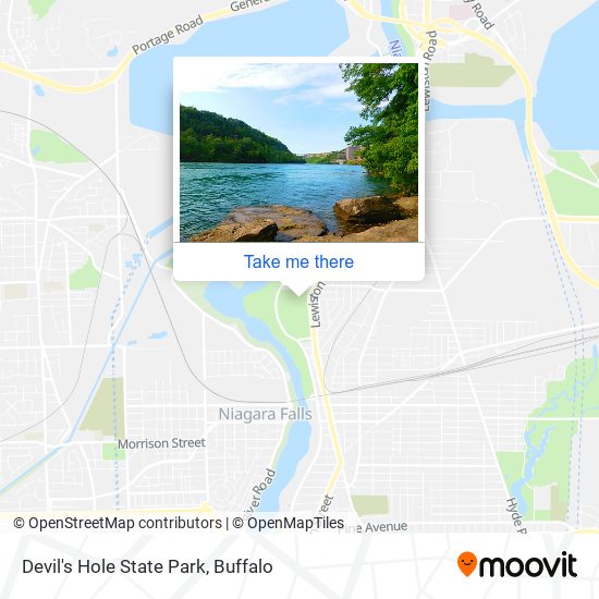 Mapa de Devil's Hole State Park