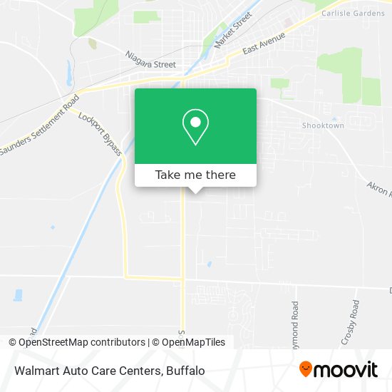 Walmart Auto Care Centers map