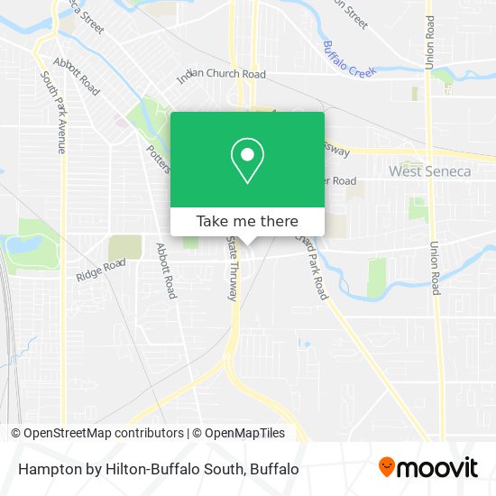 Hampton by Hilton-Buffalo South map