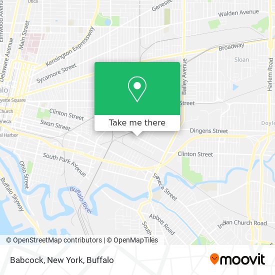 Mapa de Babcock, New York
