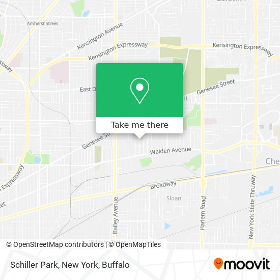 Schiller Park, New York map