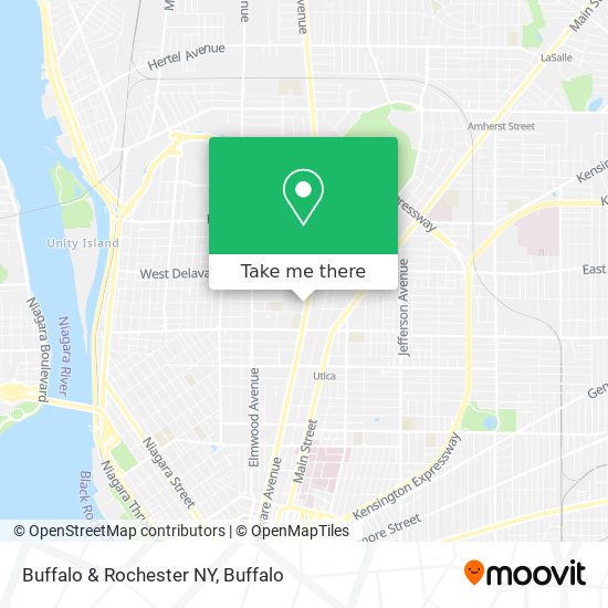 Buffalo & Rochester NY map