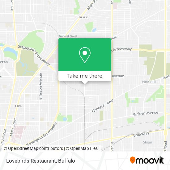 Mapa de Lovebirds Restaurant