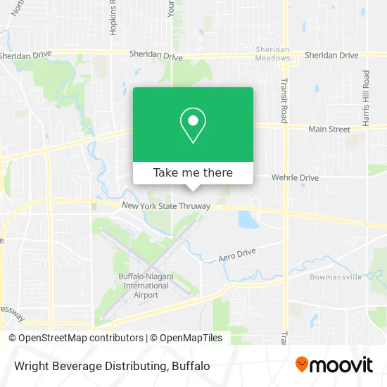 Wright Beverage Distributing map