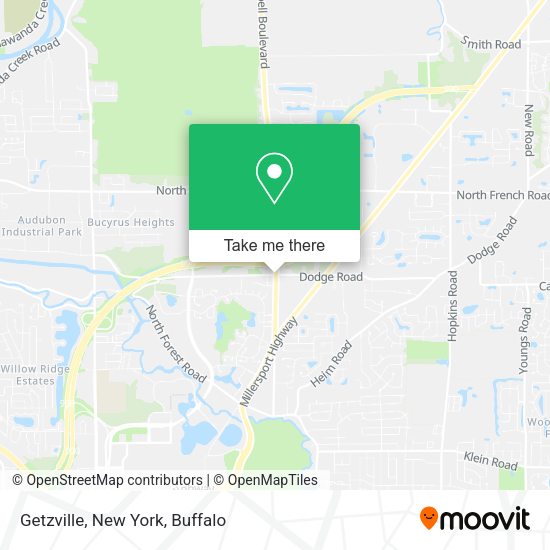 Mapa de Getzville, New York