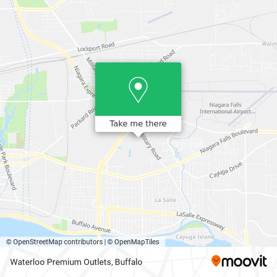 Mapa de Waterloo Premium Outlets