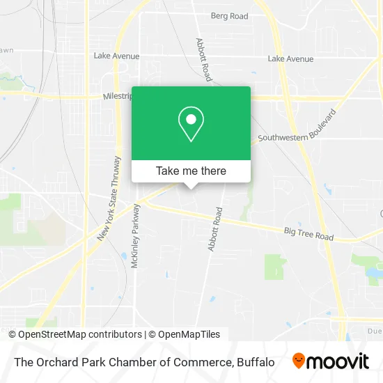 The Orchard Park Chamber of Commerce map