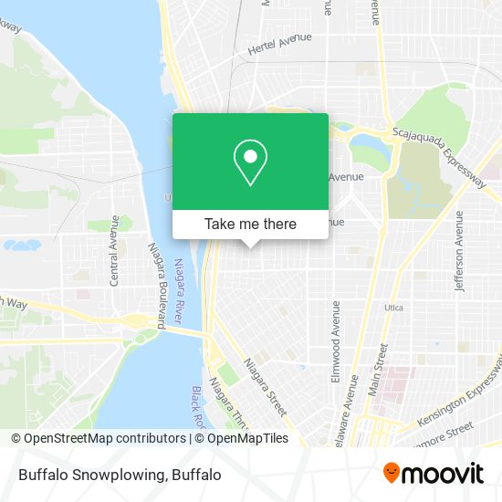 Mapa de Buffalo Snowplowing