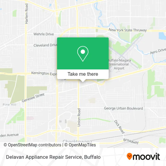 Delavan Appliance Repair Service map