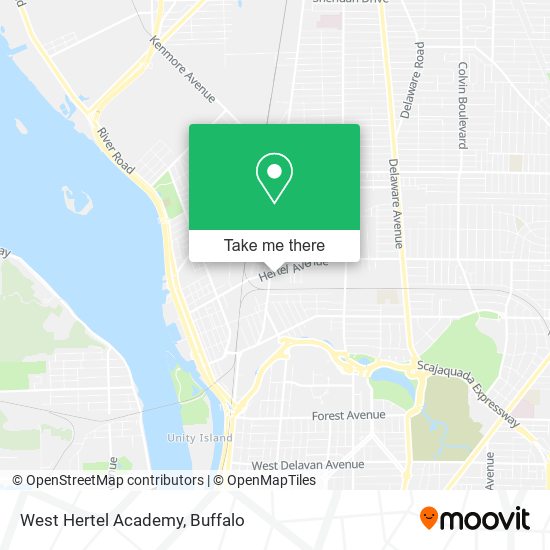 West Hertel Academy map