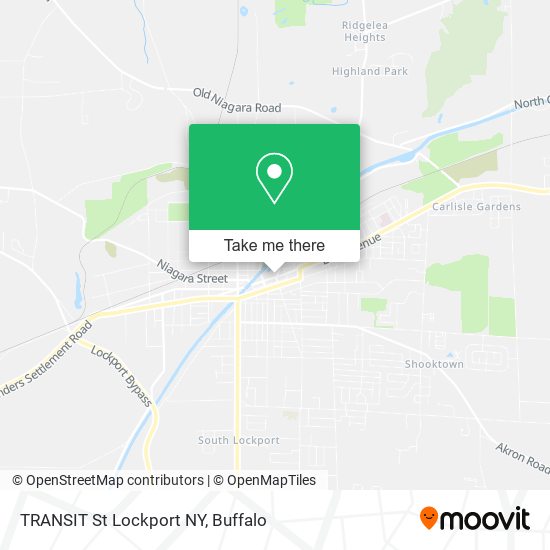 Mapa de TRANSIT St Lockport NY