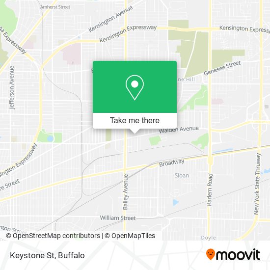 Mapa de Keystone St