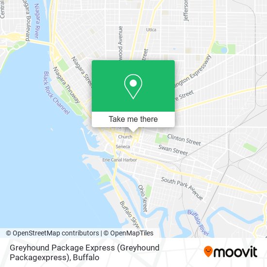 Greyhound Package Express (Greyhound Packagexpress) map