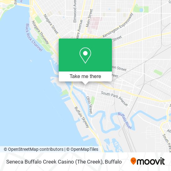 Mapa de Seneca Buffalo Creek Casino (The Creek)