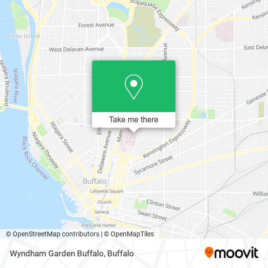 Mapa de Wyndham Garden Buffalo