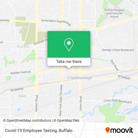 Covid-19 Employee Testing map