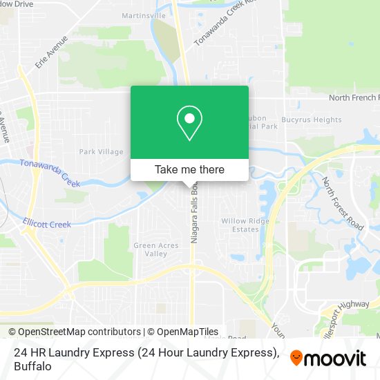 Mapa de 24 HR Laundry Express
