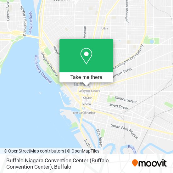 Buffalo Niagara Convention Center map