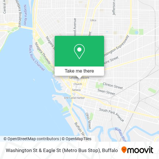 Washington St & Eagle St (Metro Bus Stop) map