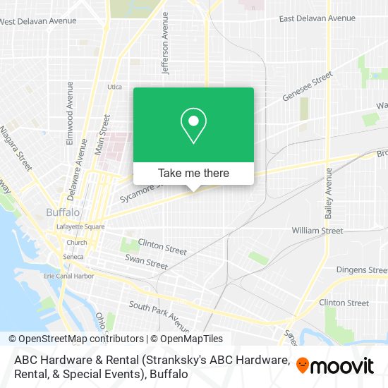 Mapa de ABC Hardware & Rental (Stranksky's ABC Hardware, Rental, & Special Events)