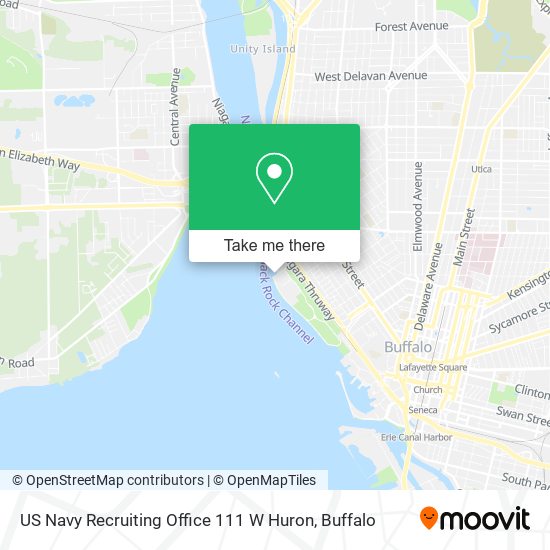 Mapa de US Navy Recruiting Office 111 W Huron