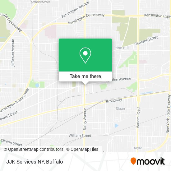 Mapa de JJK Services NY