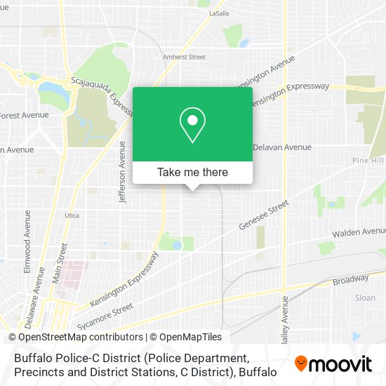 Buffalo Police-C District (Police Department, Precincts and District Stations, C District) map