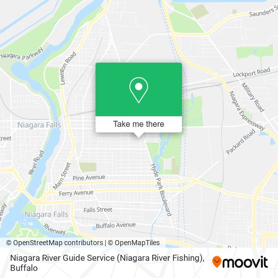 Mapa de Niagara River Guide Service (Niagara River Fishing)