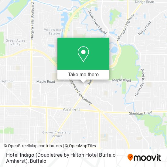 Hotel Indigo (Doubletree by Hilton Hotel Buffalo - Amherst) map