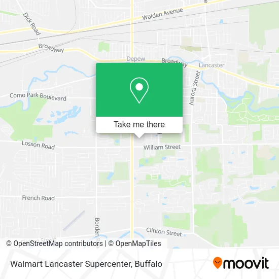 Walmart Lancaster Supercenter map