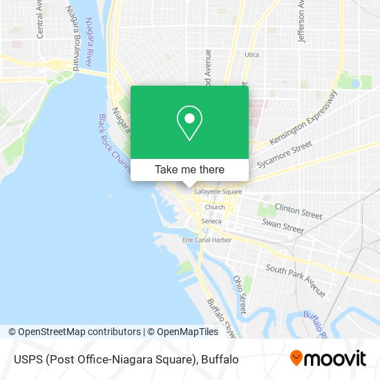 Mapa de USPS (Post Office-Niagara Square)