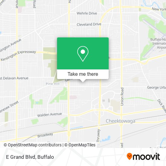 Mapa de E Grand Blvd