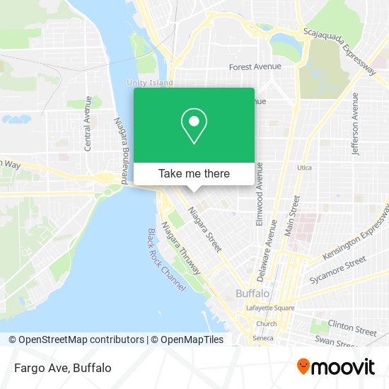 Mapa de Fargo Ave