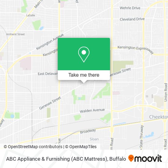 Mapa de ABC Appliance & Furnishing (ABC Mattress)