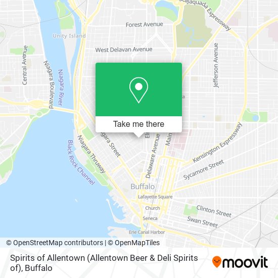 Spirits of Allentown (Allentown Beer & Deli Spirits of) map