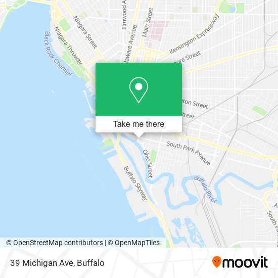 Mapa de 39 Michigan Ave