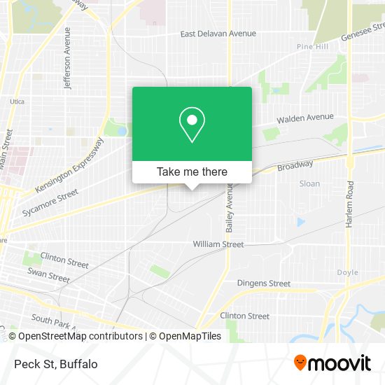 Mapa de Peck St
