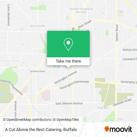 A Cut Above the Rest Catering map