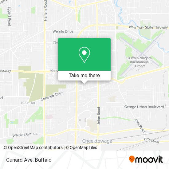 Mapa de Cunard Ave