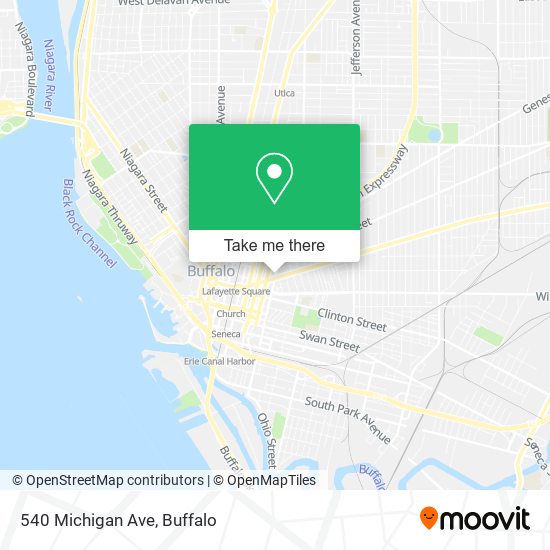 Mapa de 540 Michigan Ave