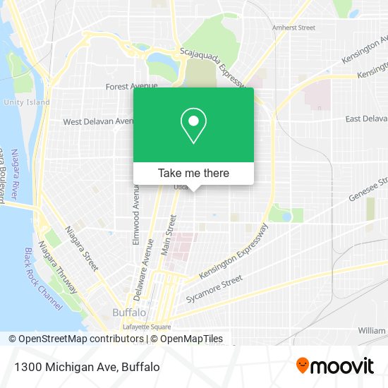 Mapa de 1300 Michigan Ave