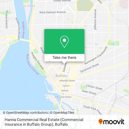 Hanna Commercial Real Estate (Commercial Insurance in Buffalo Group) map