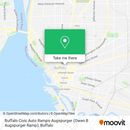 Mapa de Buffalo Civic Auto Ramps-Augspurger (Owen B Augspurger Ramp)