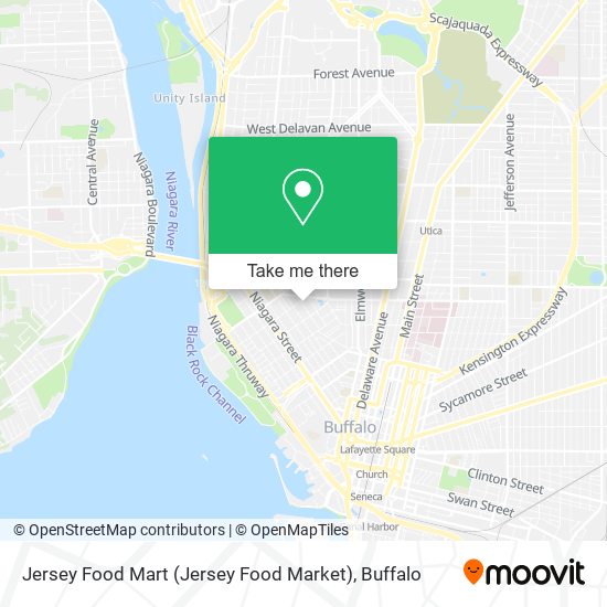 Mapa de Jersey Food Mart (Jersey Food Market)