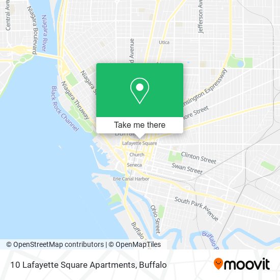 Mapa de 10 Lafayette Square Apartments