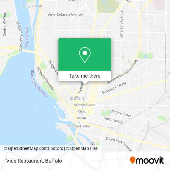 Vice Restaurant map